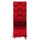 Rothco Crossed Rifles Shemagh Tactical Scarf, Red/Black, 8737-RedBlack
