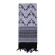 Rothco Crossed Rifles Shemagh Tactical Scarf, Black/White, 8737-BlackWhite