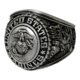 Rothco Deluxe Silver Insignia Ring, Marines, Silver, 9, 842-968