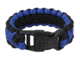 Rothco Deluxe Thin Blue Line Paracord Bracelet, Black/Royal Blue, 7, 973-BlackRoyalBlue-7Inches