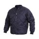 Rothco Diamond Nylon Quilted Flight Jacket, Navy Blue, L, 7160-NavyBlue-L