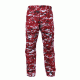 Rothco Digital Camo Tactical BDU Pants, Red Digital Camo, M, 99640-RedDigitalCamo-M