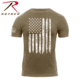 Rothco Distressed US Flag Athletic Fit T-Shirt, Coyote Brown, 4XL, 26334-CoyoteBrown-4XL