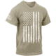 Rothco Distressed US Flag Athletic Fit T-Shirt, Desert Sand, Medium, 10870-DesertSand-M