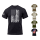 Rothco Distressed US Flag Athletic Fit T-Shirt, Black, Coyote Brown, Desert Sand, Olive Drab, Red/White/Blue