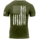 Rothco Distressed US Flag Athletic Fit T-Shirt, Olive Drab, Small, 2832-OliveDrab-S