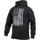 Rothco Distressed US Flag Concealed Carry Hooded Sweatshirt, Mens, Black, Extra Large, 3166-645