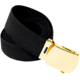 Rothco Elastic Stretch Web Belt, Black/Gold, 54in, 11471-Gold