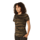 Rothco Essential Moisture Wicking Raglan Sleeve T-Shirt - Womens, Tiger Stripe Camo, 2XL, 13256-TigerStripeCamo-2XL