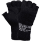Rothco Fingerless Wool Gloves, Black, 8411-Black