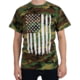 Rothco Camo US Flag T-Shirt - Mens, Woodland Camo, M, 11047-WoodlandCamo-M