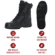 Rothco Forced Entry Tactical Boot With Side Zipper &amp; Composite Toe, 12.5, 21780