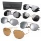 Rothco G.I. Type Aviator Sunglasses, Black Smoke, 10804-BlackSmoke-58MM