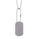 Rothco G.I. Type Dog Tag, Silver, 8381-Silver