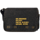 Rothco Heavyweight Canvas Classic Messenger Bag w/ Military Stencil, Black, 91181-Black