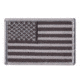 Rothco Iron On / Sew On Embroidered US Flag Patch, Black/Silver, 1666-BlackSilver-Normal