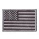 Rothco Iron On / Sew On Embroidered US Flag Patch, Black/Silver, 1666-BlackSilver-Normal