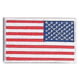 Rothco Iron On / Sew On Embroidered US Flag Patch, Red White Blue with White Border, 12777-RedWhiteBluewithWhiteBorder-Reverse