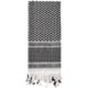 Rothco Lightweight Shemagh Tactical Desert Keffiyeh Scarf, Black/White, 4537-BlackWhite