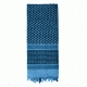 Rothco Lightweight Shemagh Tactical Desert Scarves, Blue/Black, 4537-BlueBlack