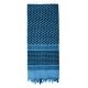 Rothco Lightweight Shemagh Tactical Desert Keffiyeh Scarf, Blue/Black, 4537-BlueBlack