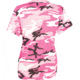 Rothco Long Length Camo T-Shirt - Womens, Pink Camo, Small, 56789-PinkCamo-S