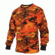 Rothco Long Sleeve Colored Camo T-Shirt, Savage Orange Camo, M, 3136-SavageOrangeCamo-M