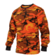 Rothco Long Sleeve Colored Camo T-Shirt, Savage Orange Camo, M, 3136-SavageOrangeCamo-M