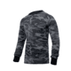 Rothco Long Sleeve Colored Camo T-Shirt, XL, Black Camo, 3918-BlackCamo-XL