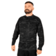 Rothco Long Sleeve Henley T-Shirt - Mens, Midnight Black Camo, Extra Large, 21040-MidnightBlackCamo-XL