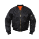 Rothco MA-1 Flight Jacket, Black, M, 7324-Black-M