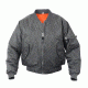 Rothco MA-1 Flight Jacket, Gun Metal Grey, Small, 7350-GunMetalGrey-S