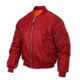 Rothco MA-1 Flight Jacket - Mens, Red, Small, 7474-Red-S