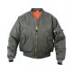 Rothco MA-1 Flight Jacket - Mens, Sage Green, Large, 7323-SageGreen-L