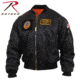 Rothco MA-1 Flight Jacket with Patches, Black, 4XL, 72520-Black-4XL