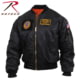 Rothco MA-1 Flight Jacket w/ Patches - Mens, Black, 4XL, 72520-Black-4XL