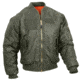 Rothco MA-1 Flight Jacket with Patches, Sage Green, Small, 7240-SageGreen-S