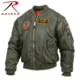 Rothco MA-1 Flight Jacket w/ Patches - Mens, Sage Green, 4XL, 72420-SageGreen-4XL