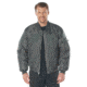 Rothco MA-1 Flight Jacket w/ Patches - Mens, Gunmetal Grey, Small, 77250-GunmetalGrey-S