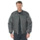 Rothco MA-1 Flight Jacket w/ Patches - Mens, Gunmetal Grey, Extra Large, 77250-GunmetalGrey-XL