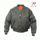 Rothco MA-1 Flight Jacket, Navy Blue, 2XS, 7325-NavyBlue-XXS