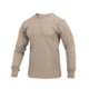 Rothco Moisture Wicking Long Sleeve T-Shirt, Desert Sand, L, 43880-DesertSand-L