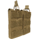 Rothco MOLLE Open Top Double Mag Pouch, Coyote Brown, 31004-CoyoteBrown