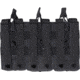 Rothco MOLLE Triple Kangaroo Rifle and Pistol Magazine Pouch, Black, 41008-Black