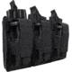 Rothco MOLLE Triple Kangaroo Rifle and Pistol Magazine Pouch, Black, 41008-Black