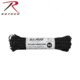 Rothco Nylon Paracord Type III 550 LB 100FT, Black, 50 ft, 190-Black-50