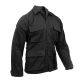 Rothco Long Sleeve Twill BDU Shirt, Black, Large, 7970-Black-L