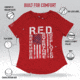 Rothco R.E.D. T-Shirt - Womens, Red, Medium, 11825-M