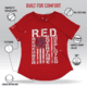 Rothco R.E.D. T-Shirt - Womens, Red, Medium, 11825-M