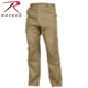 Rothco Relaxed Fit Zipper Fly BDU Pants, Khaki, 2931-Khaki-XS23-27Waist